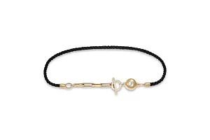 Браслет из жёлтого золота с фианитом