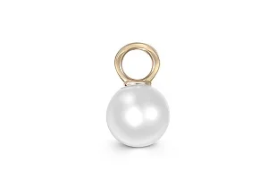 Подвеска серёг-трансформеров из жёлтого золота с жемчугом