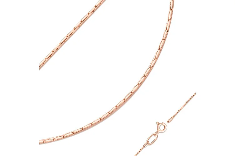 Цепь плетение якорь сколоченный ⌀ нити 0,40 мм  из красного золота