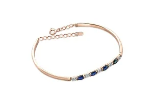 Браслет из красного золота с 4 сапфирами и 20 бриллиантами