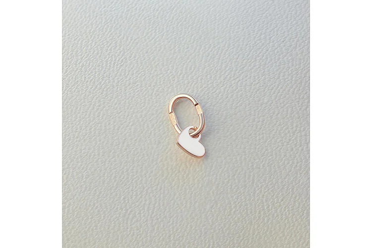 Подвеска Сердце из красного золота без вставок