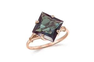 Кольцо из красного золота с александритом