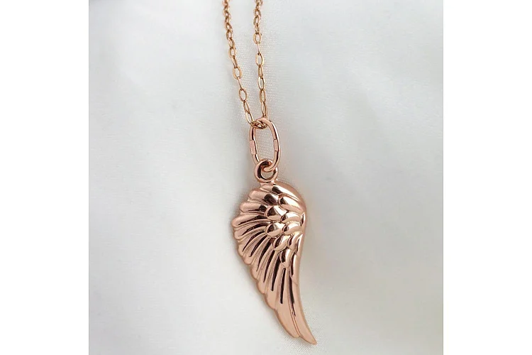 Подвеска Крыло из красного золота без вставок