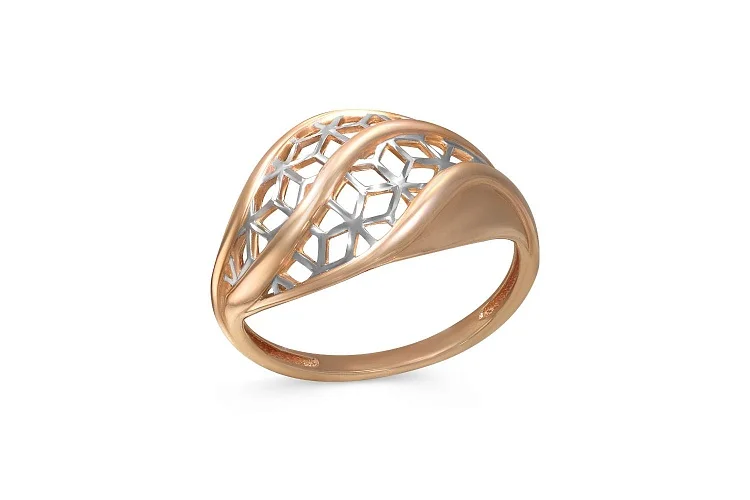 Кольцо из красного золота без вставок