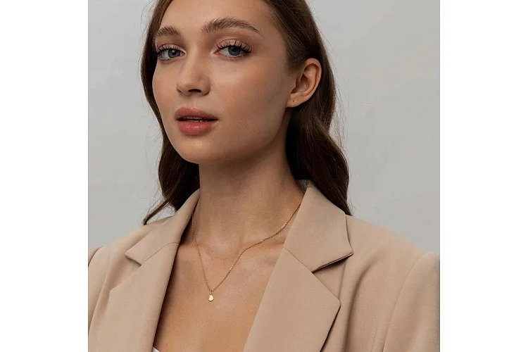 Подвеска Сердце из жёлтого золота без вставок