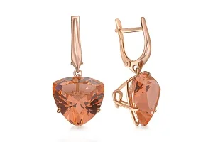 Серьги из красного золота с 2 наноситалами