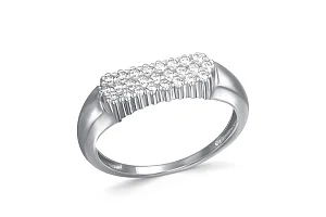 Кольцо из белого золота с 25 бриллиантами