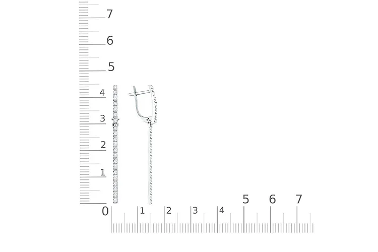 Серьги из белого золота с 28 бриллиантами