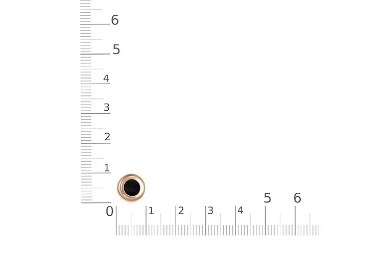 Подвеска Круг из красного золота с ониксом