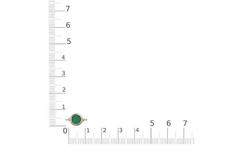Браслет из красного золота с 3 агатами