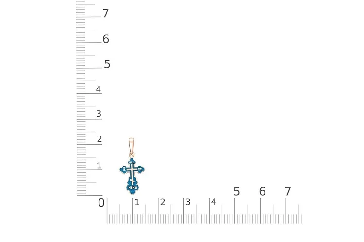 Крест из красного золота без вставок