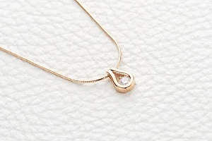 Колье Капля из красного золота с бриллиантом