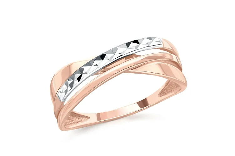 Кольцо из красного золота без вставок