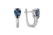 Серьги из белого золота с 2 топазами лондон