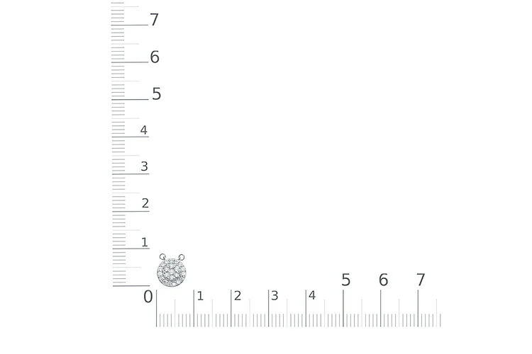 Колье из белого золота с 22 выращенными бриллиантами