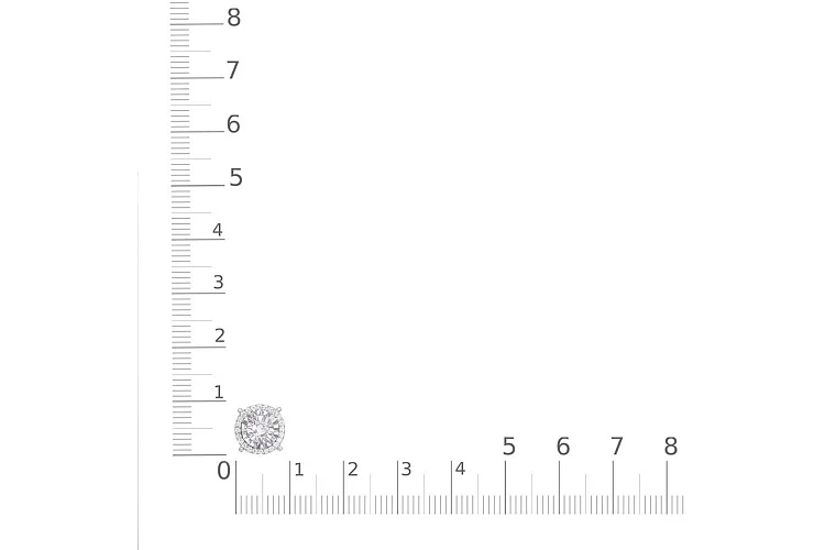 Подвеска Круг из белого золота с 25 бриллиантами