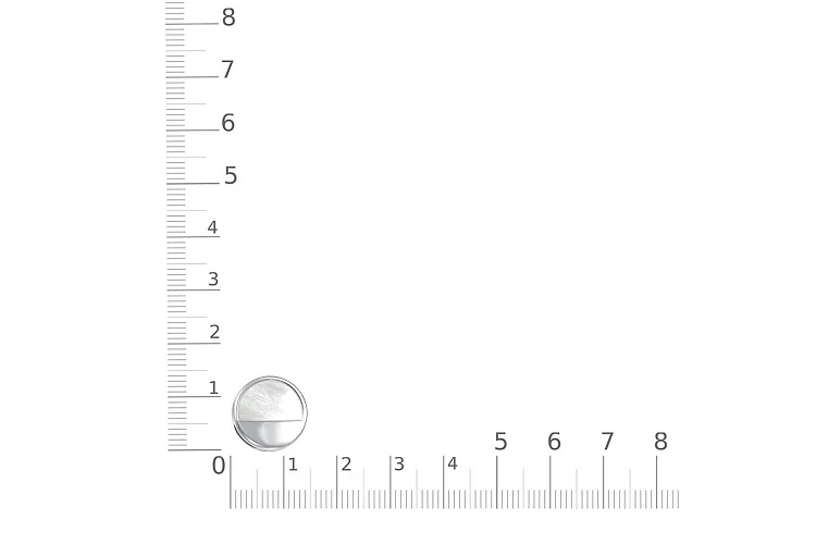 Подвеска Круг из белого золота с перламутром
