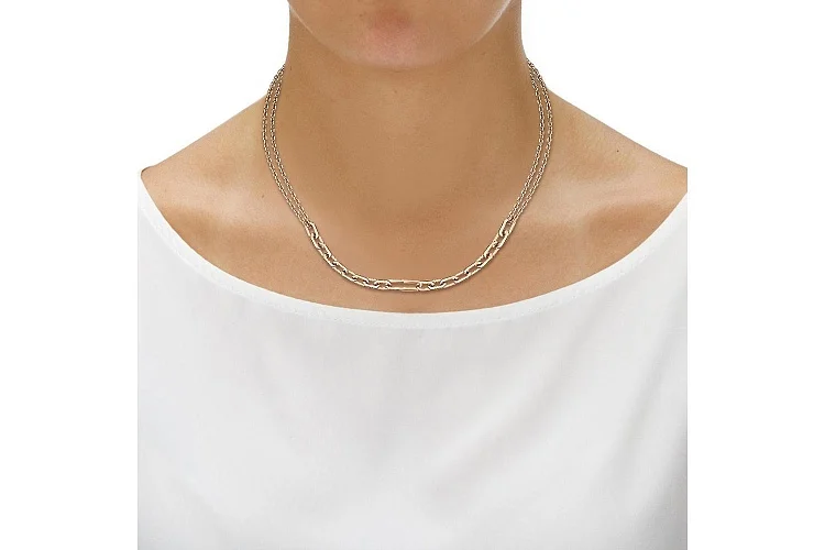 Колье из красного золота без вставок