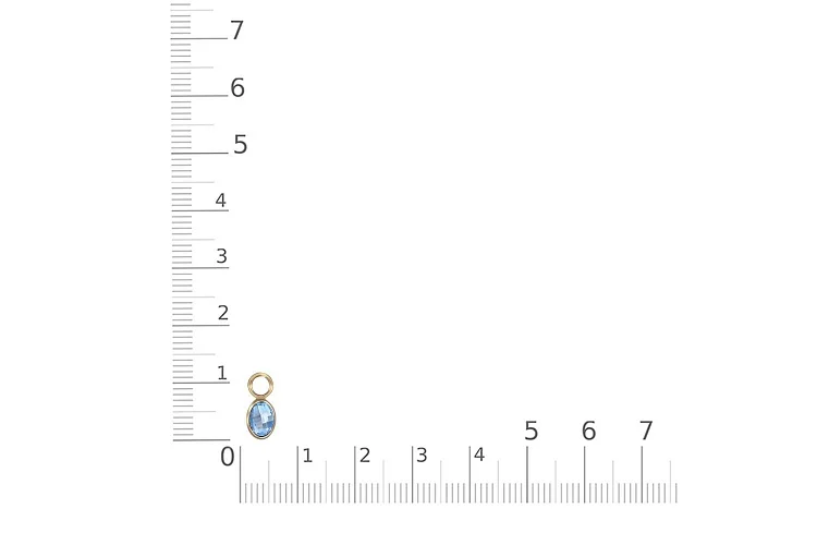 Подвеска серёг-трансформеров из жёлтого золота с топазом swiss