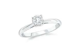 Кольцо Малинка из белого золота с 9 муассанитами