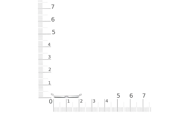 Колье из белого золота с фианитом