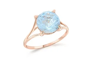 Кольцо из красного золота с топазом sky