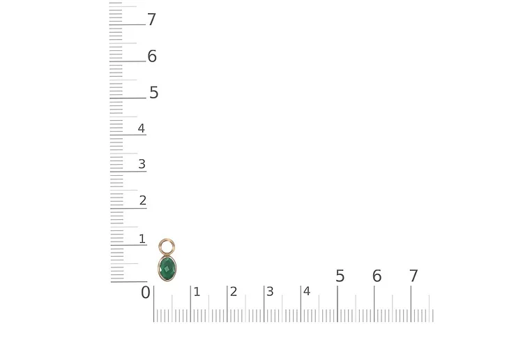 Подвеска серёг-трансформеров из красного золота с агатом