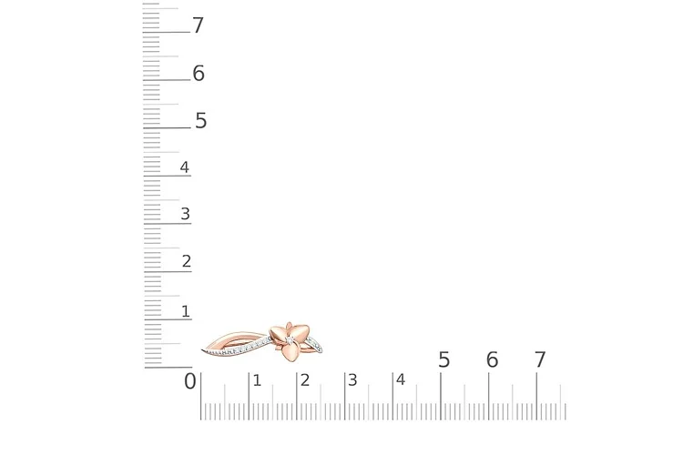 Брошь Цветок из красного золота с 8 бриллиантами