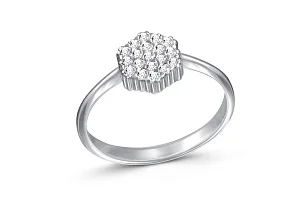 Кольцо из белого золота с 19 бриллиантами