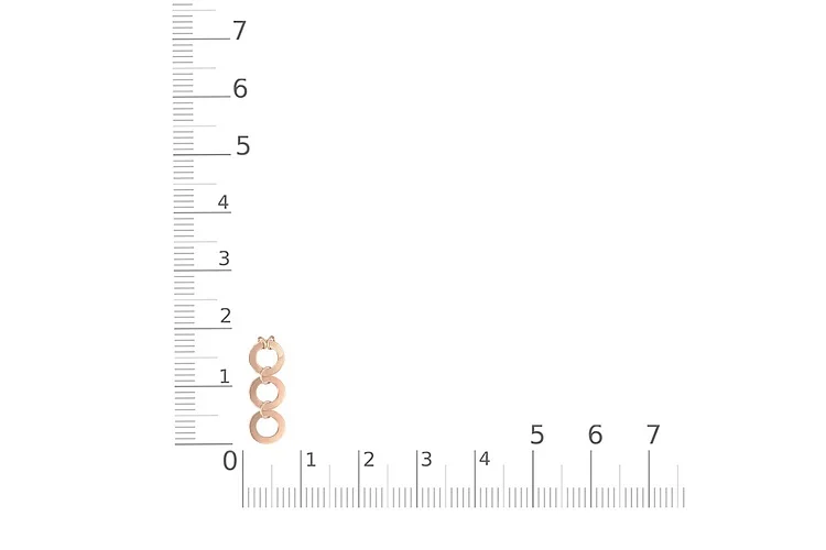 Колье Круг из красного золота без вставок