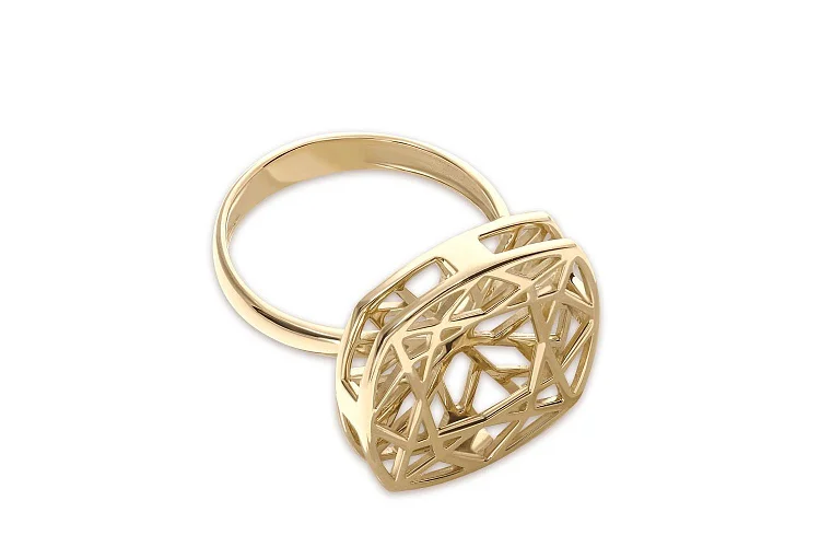 Кольцо из жёлтого золота без вставок