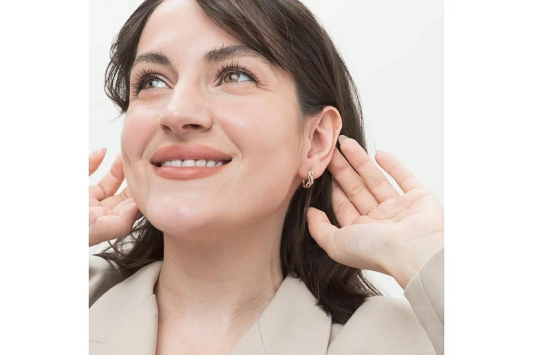 Серьги из красного золота с 34 бриллиантами