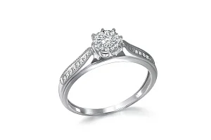 Кольцо из белого золота с 27 бриллиантами