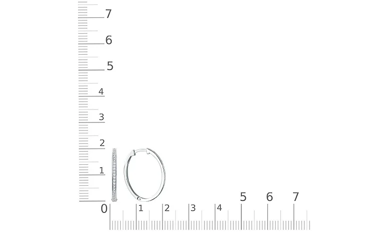 Серьги из белого золота с 48 бриллиантами