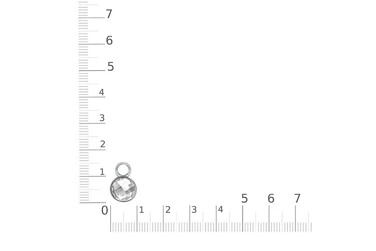 Подвеска серёг-трансформеров из белого золота с горным хрусталём